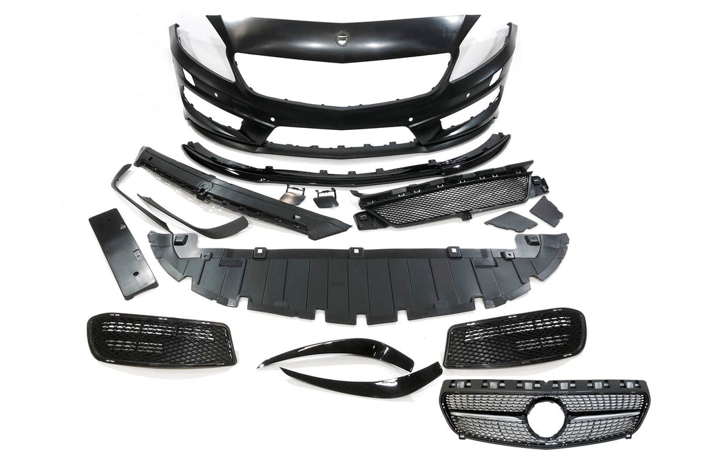 Paraurti Anteriore Mercedes W176 2012-2015 A45 Look AMG Sensori Griglia Mercedes W176
