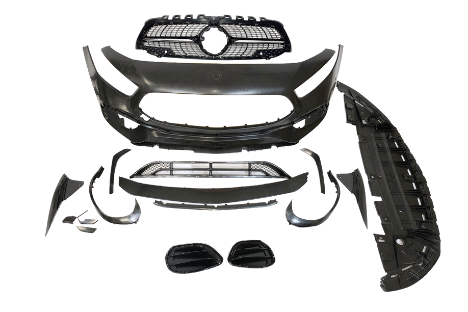 Paraurti Anteriore Mercedes W177 / V177 2018-2023 Look A45 S Diamond II Mercedes W177