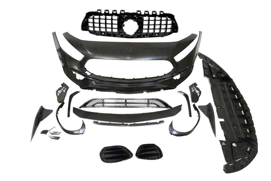 Paraurti Anteriore Mercedes W177 / V177 2018-2023 Look A45 S GTR Without camera II Mercedes W177