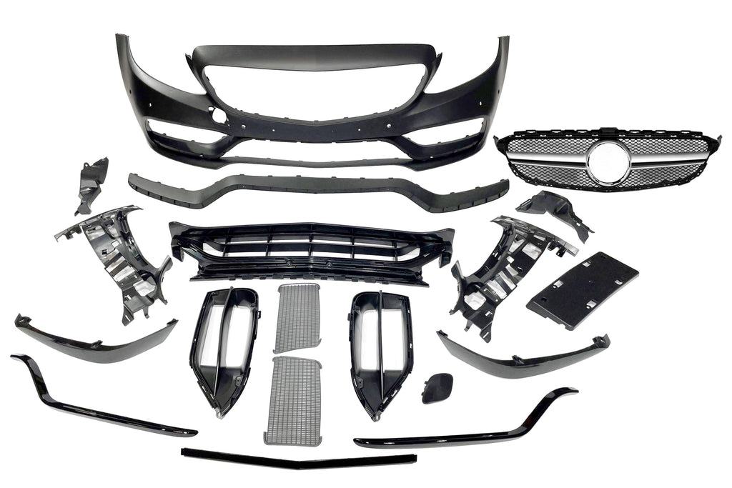 Paraurti Anteriore Mercedes W205 2014-2018 Coupe / 4P / SW look AMG C63 Mercedes W205