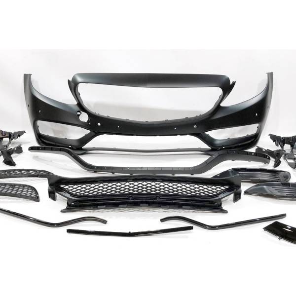 Paraurti Anteriore Mercedes Classe C W205 2014-2018 Coupe / 4 Porte / SW conversione in AMG C63