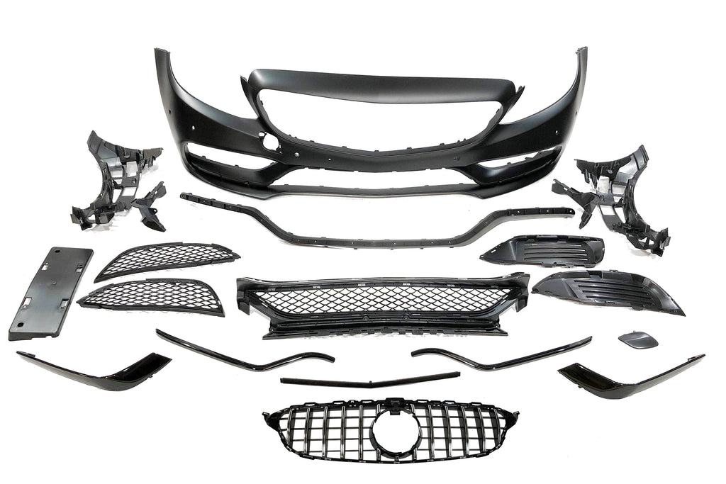 Paraurti Anteriore Mercedes W205 2014-2018 2P / 4P / SW look AMG C63 Mercedes W205