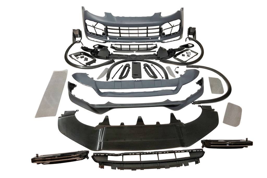 Paraurti Anteriore Porsche Cayenne 2011-2014 Look 2020 Turbo Spoiler Porsche Cayenne