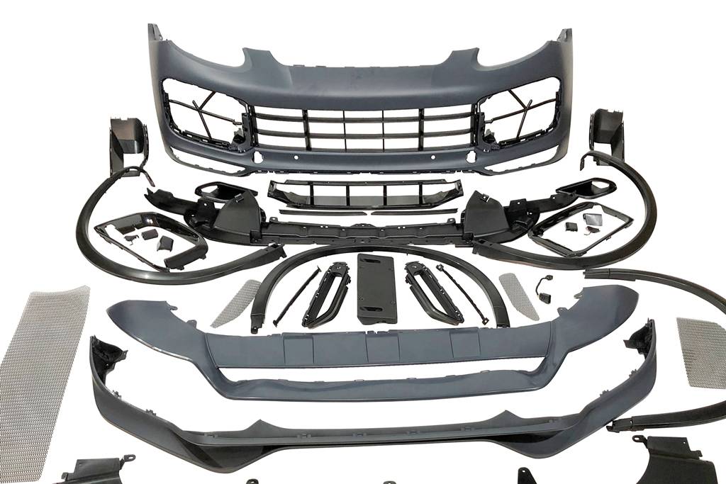 Paraurti Anteriore Porsche Cayenne 2011-2014 Look 2020 Turbo Spoiler Porsche Cayenne