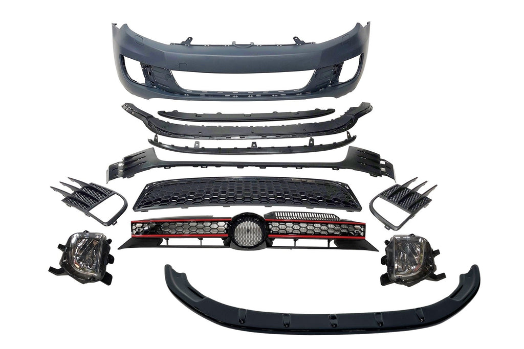 Paraurti Anteriore Volkswagen Golf 6 Look GTI Spoiler Anteriore Volkswagen Golf 6