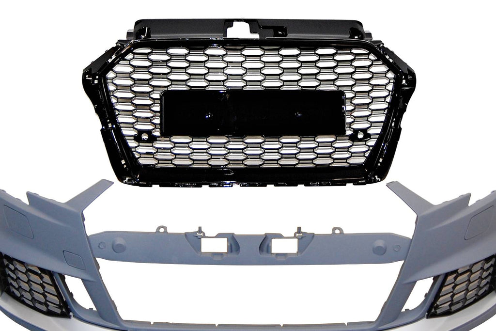 Paraurti Anteriori Audi A3 2016-2019 4 Portes / Cabriolet Look RS3 Audi A3