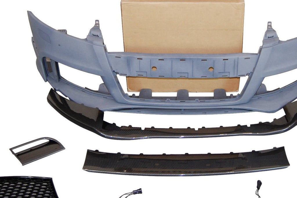 Paraurti Anteriori Audi TT 06-14 8J Look RS Spoiler Look Carbonio Audi TT