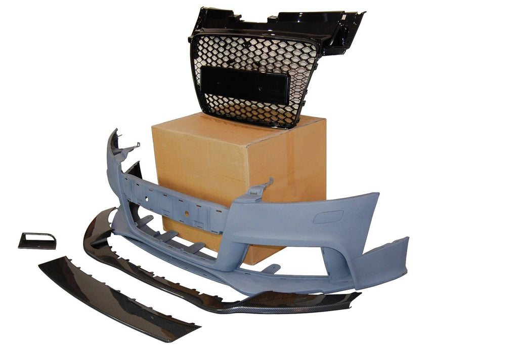 Paraurti Anteriori Audi TT 06-14 8J Look RS Spoiler Look Carbonio Audi TT