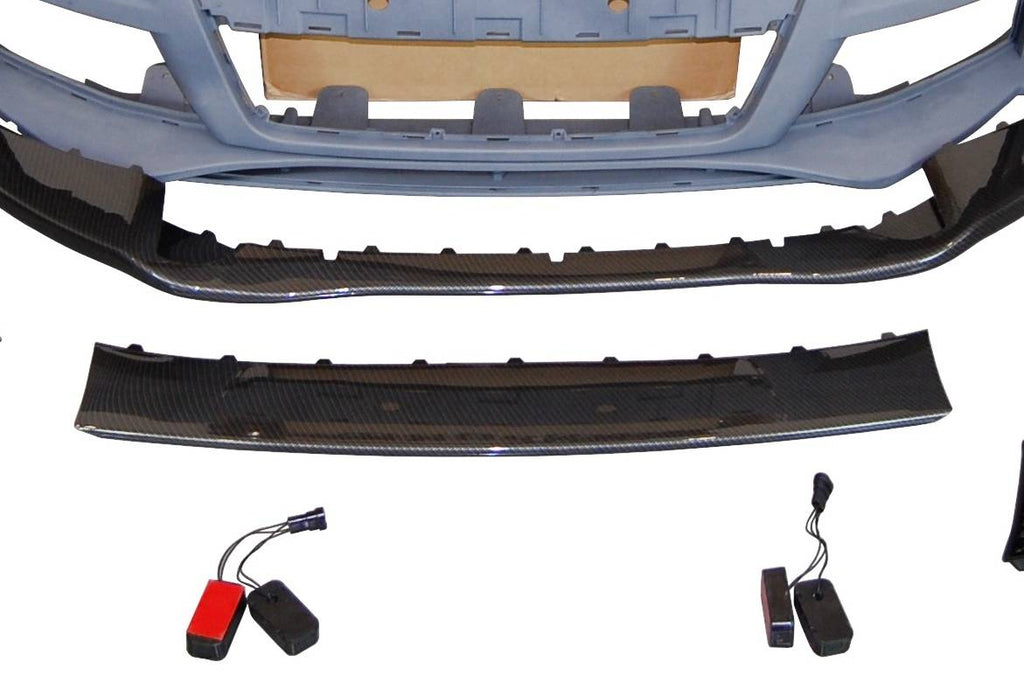 Paraurti Anteriori Audi TT 06-14 8J Look RS Spoiler Look Carbonio Audi TT