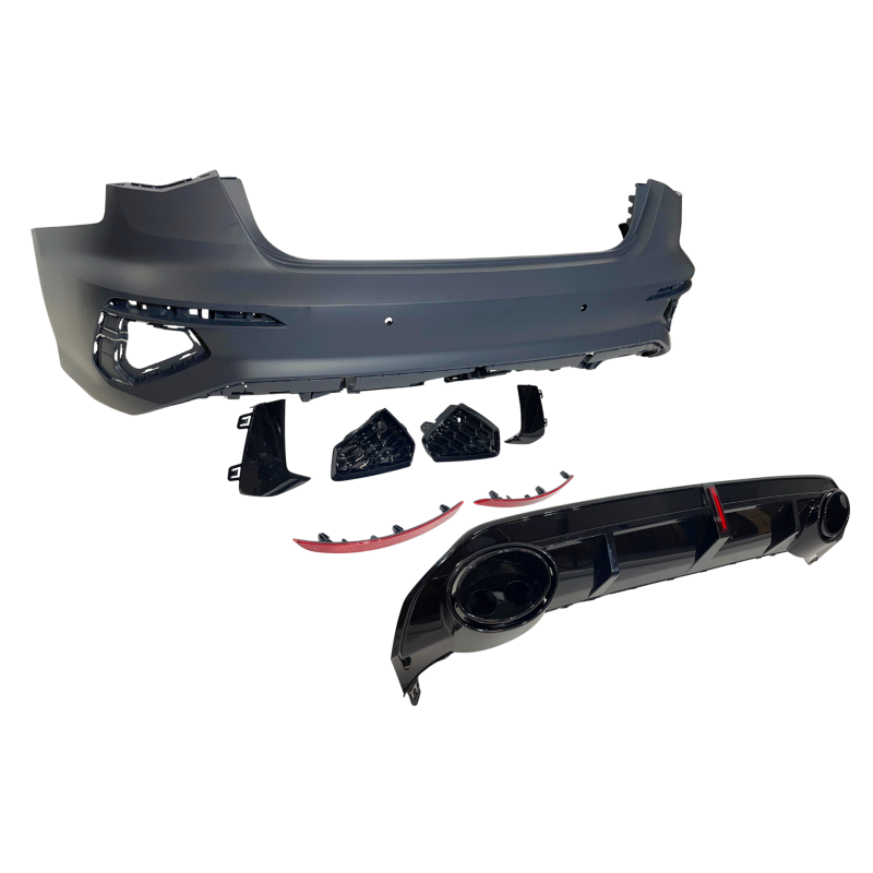 Paraurti Posteriore Audi A3 8Y Sportback 2019-2024 Look RS3 LED