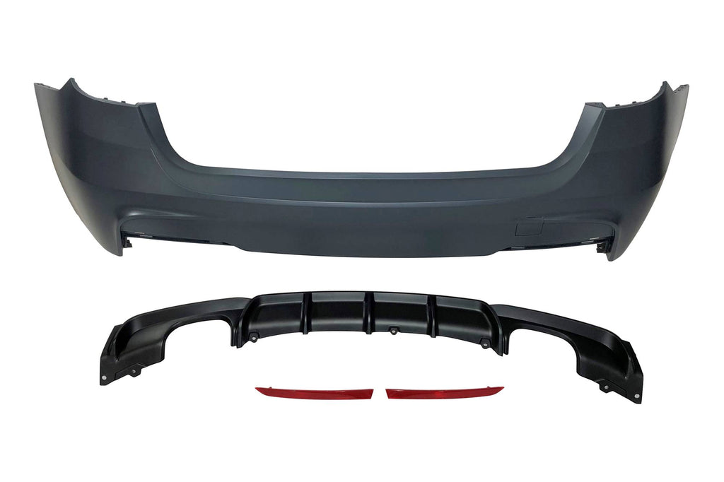 Paraurti Posteriore BMW F31 Look M Performance 2 Uscite doppio BMW F30