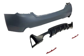 Paraurti Posteriore BMW F32 / F33 / F36 Look M Performance 1 Uscite doppio BMW F32