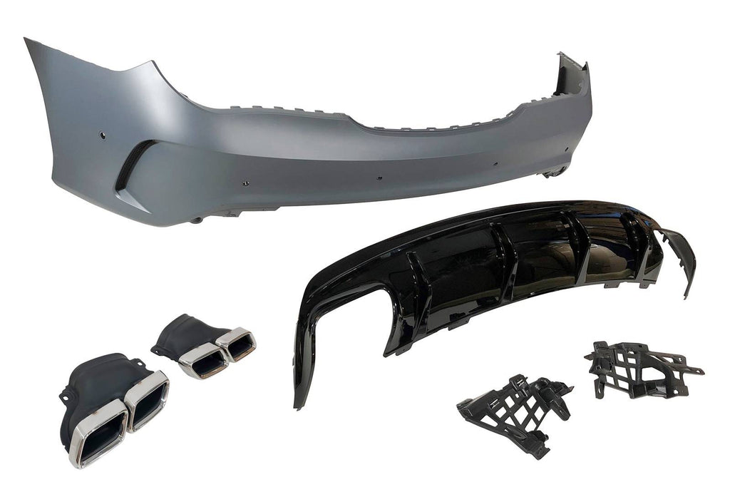 Paraurti Posteriore Mercedes W117 2013-2018 LCI 4P / SW Look AMG A45 Mercedes W117