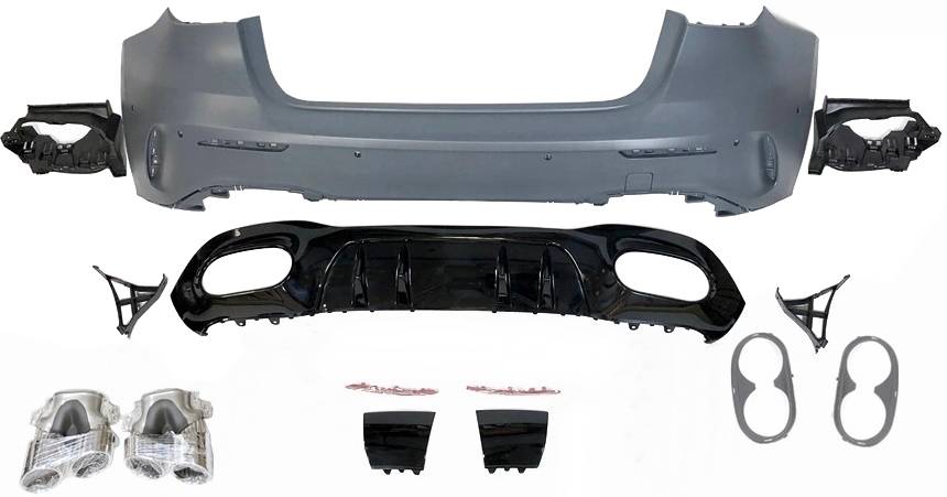 Paraurti Posteriore Mercedes W177 2018-2023 / 2023+ Look A45 Mercedes W177