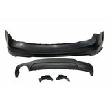 Paraurti Posteriore Mercedes Classe C W204 07-13 2-4P 1 Terminale di Scarico conversione in AMG ABS