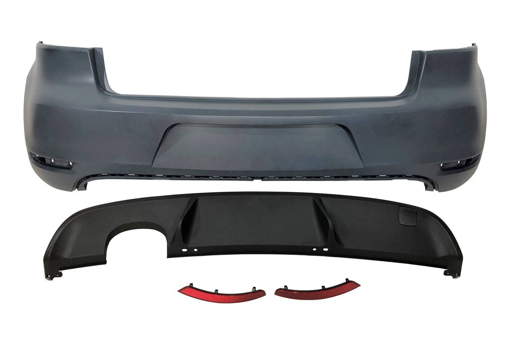 Paraurti Posteriore Volkswagen Golf 6 Look GTI 1 Scarico ABS Volkswagen Golf 6