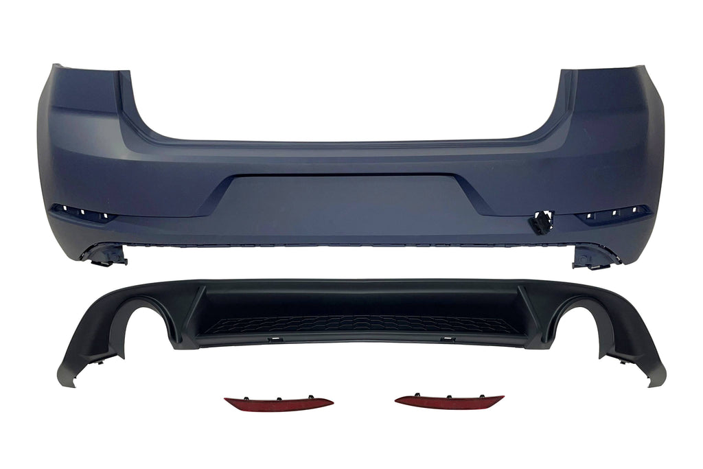 Paraurti Posteriore Volkswagen Golf 7 Look 7.5 GTI 2 Scarico ABS Volkswagen Golf 7