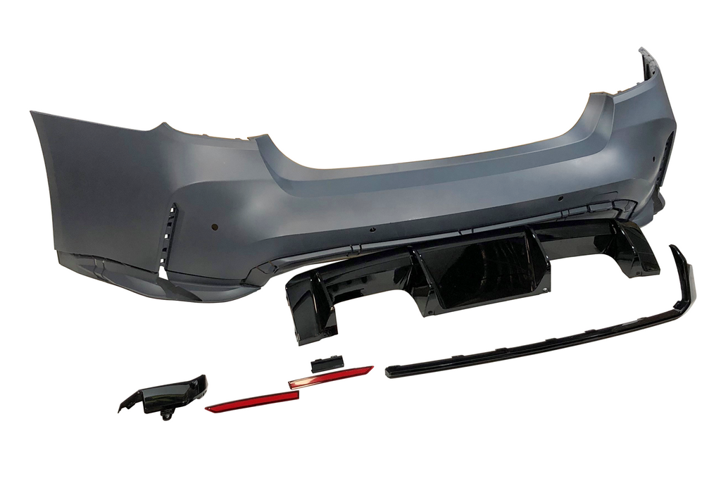 Paraurti Posteriori BMW F30 Look G80, Scarico BMW F30