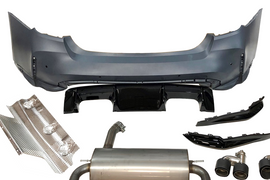 Paraurti Posteriori BMW F30 Look G80, Scarico BMW F30