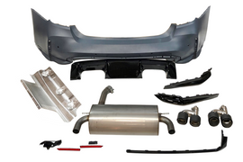 Paraurti Posteriori BMW F30 Look G80, Scarico BMW F30