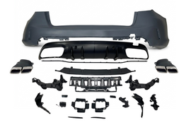 Paraurti Posteriori Mercedes W205 4P 2014-2021 Look C63 New Black Mercedes W205