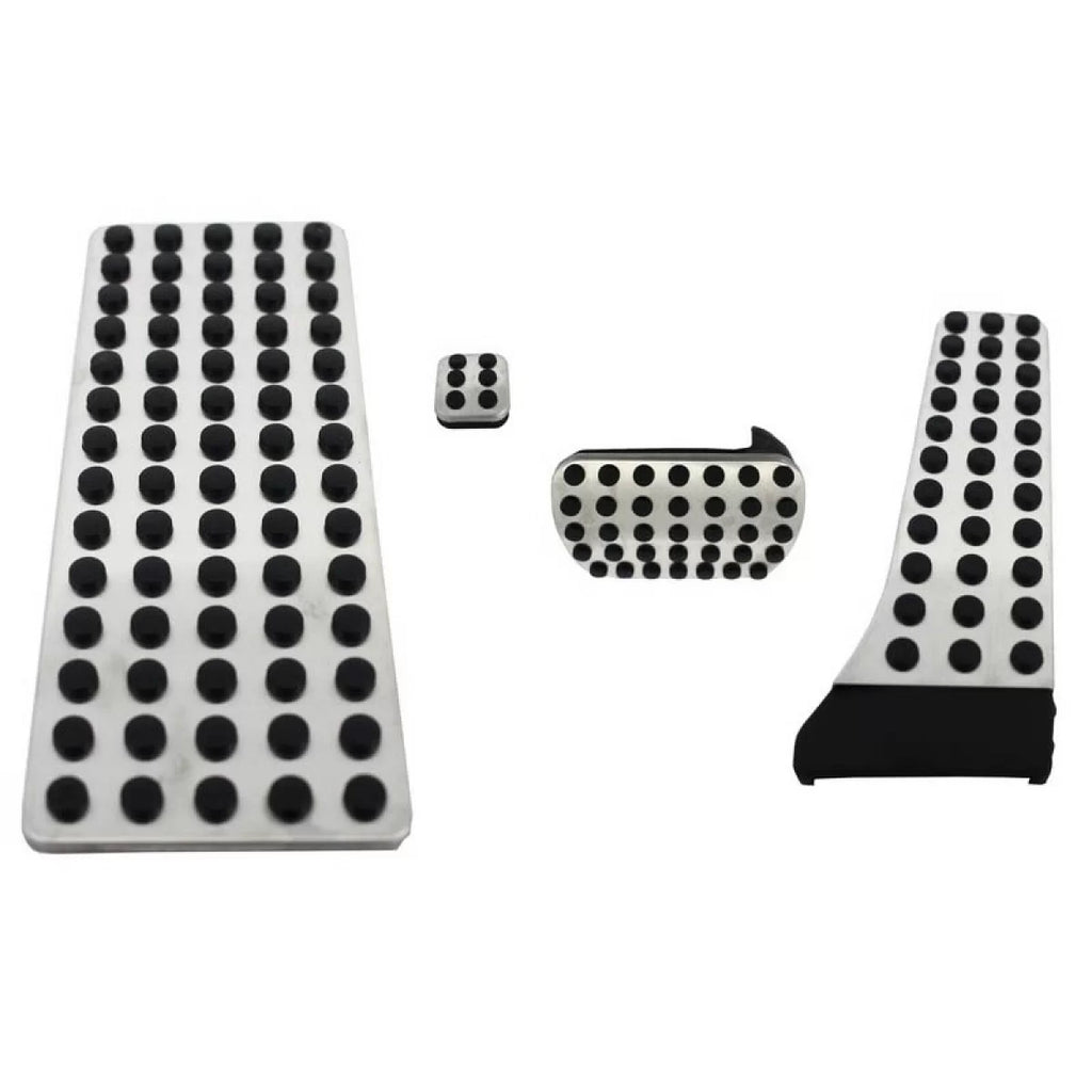 Pedale alluminio con Footrest per Mercedes-Benz W204 07-14 / W211 02-09 / GLK 08-15 automatico set 4 pezzi KPMB01