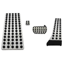 Pedale alluminio con Footrest per Mercedes-Benz W204 07-14 / W211 02-09 / GLK 08-15 automatico set 4 pezzi KPMB01