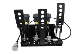 Pedaliera sportiva universale V1 FTWL con 3 pompe freno e bilanciatore frenata