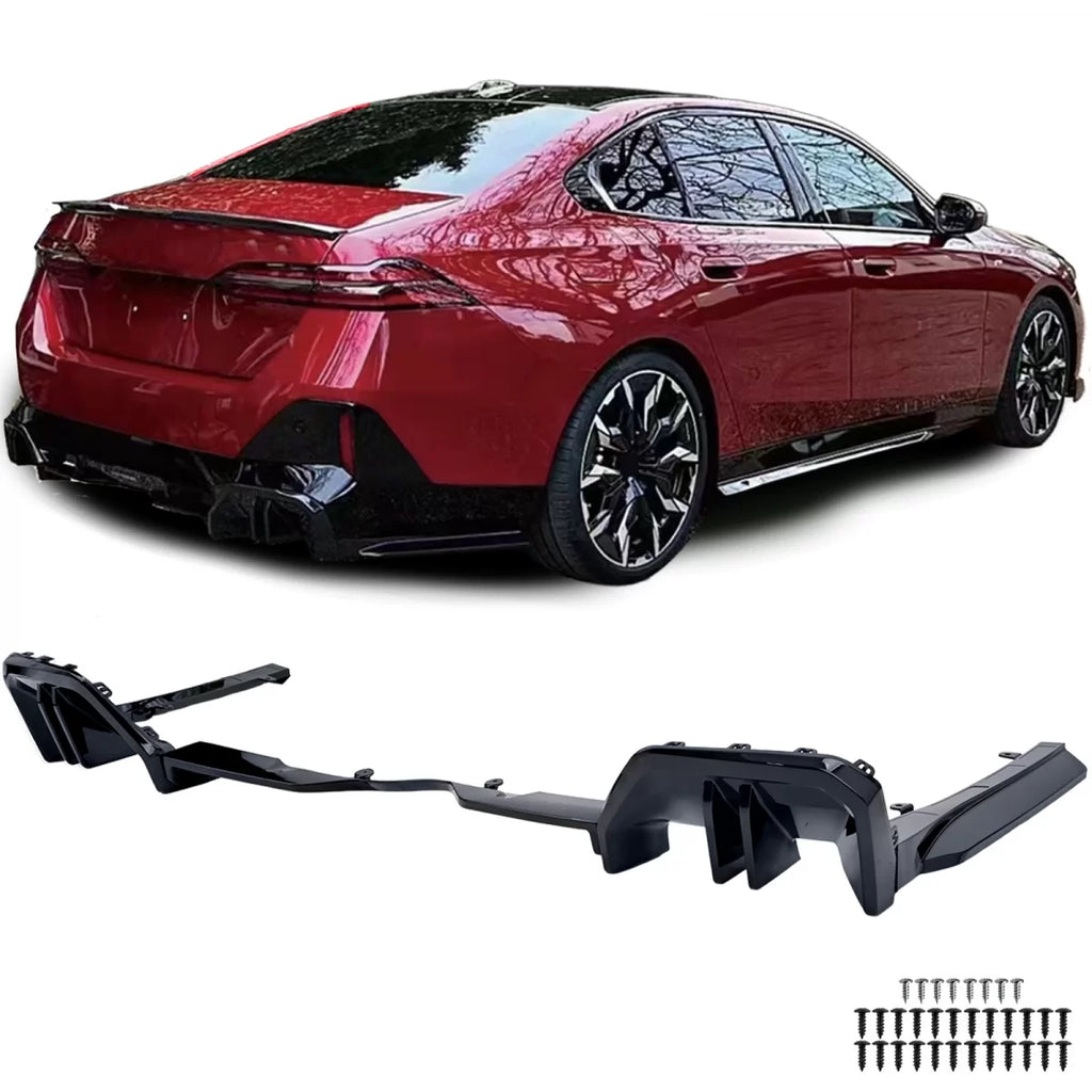 Performance posteriore diffusore nero lucido compatibile Serie 5 BMW G60 G61 + i5 da 2023
