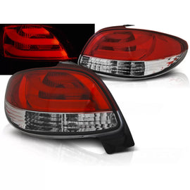 PEUGEOT 206 10.98- rosso bianco Barra LED