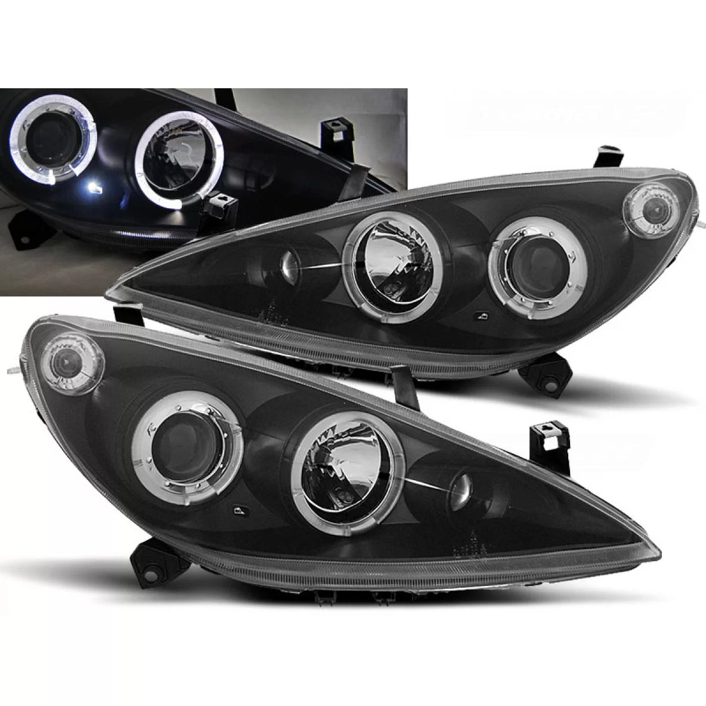 PEUGEOT 307 04.01-06.05 Angel Eyes nero