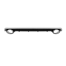 Diffusore Audi A6 2015-2018 stile RS6 nero lucido con terminali cromati – vista 1