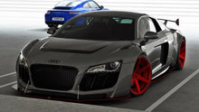 Carica l'immagine nel visualizzatore di Gallery, Body kit Maxton Design per Audi R8 Mk1, vetroresina e ABS non verniciati — vista posteriore