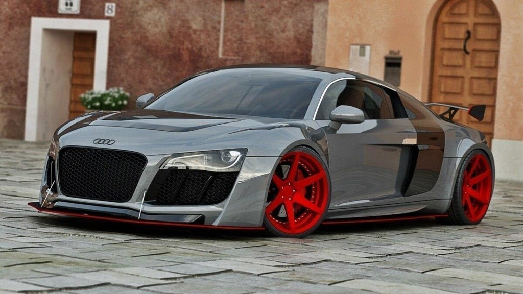 Body kit Maxton Design per Audi R8 Mk1 — vetroresina e ABS non verniciati, vista di dettaglio