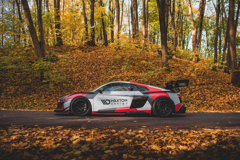 Body kit Maxton Design per Audi R8 Mk2 Facelift, ABS nero lucido — vista laterale