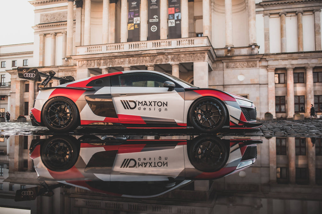 Body kit Maxton Design per Audi R8 Mk2 Facelift — ABS nero lucido, vista ravvicinata