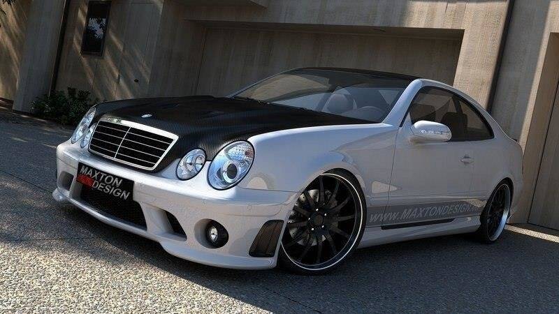 Body kit Maxton Design in vetroresina e ABS per Mercedes CLK W208, vista d insieme