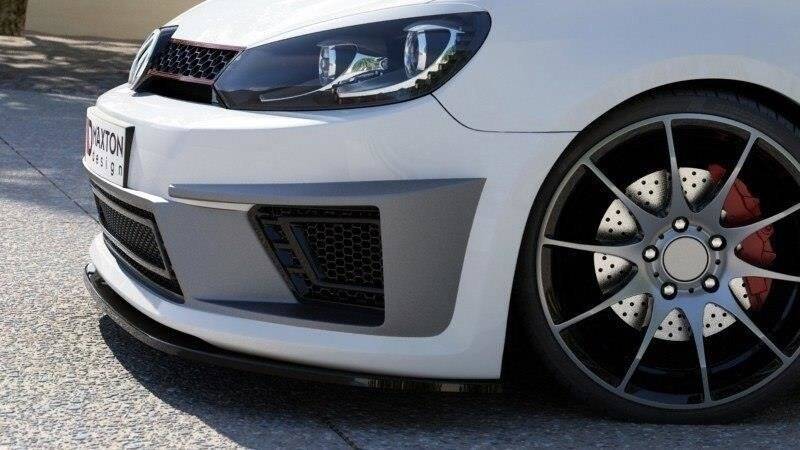 Body kit Maxton Design look R400 per Volkswagen Golf Mk6, vetroresina e ABS — particolare della finitura