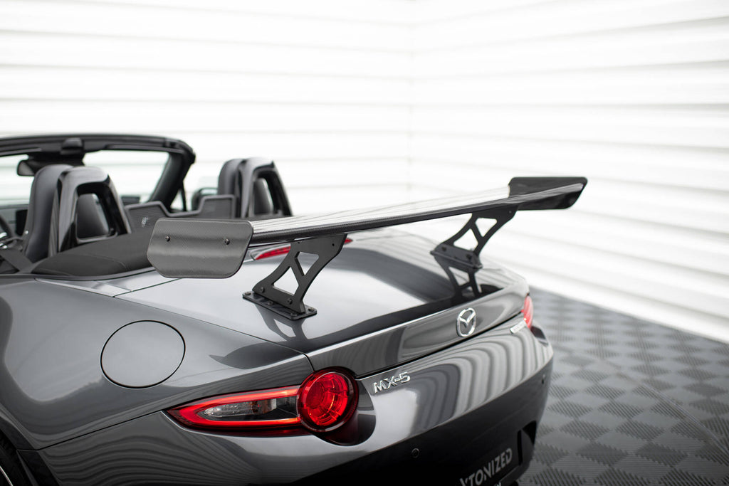 Alettone Mazda MX-5 ND in Fibra di Carbonio (JDM Style) — vista laterale