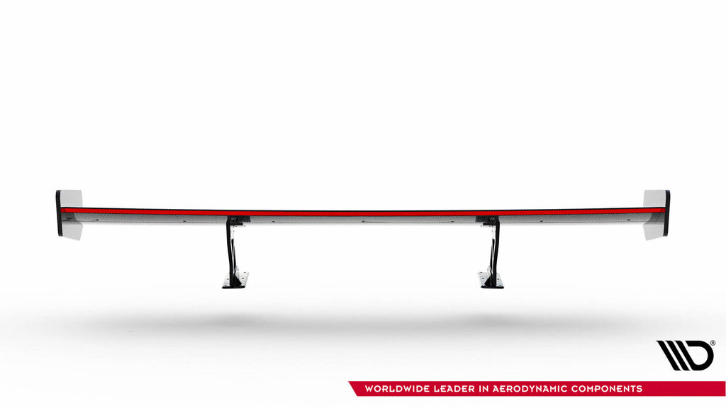 Alettone Dodge Challenger Mk3 in Fibra di Carbonio + LED — dettaglio del fissaggio