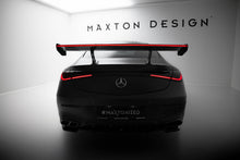 Carica l'immagine nel visualizzatore di Gallery, Alettone V.2 Mercedes CLE C236 AMG-Line in Fibra di Carbonio + LED — vista frontale