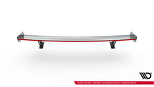 Carica l'immagine nel visualizzatore di Gallery, Alettone Audi RS3 Berlina 8V S-Line in Fibra di Carbonio + LED (con montanti esterni) — vista angolata