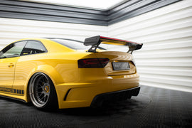 Alettone Audi A5 Coupé 8T in Fibra di Carbonio + LED (con montanti esterni) — dettaglio del profilo