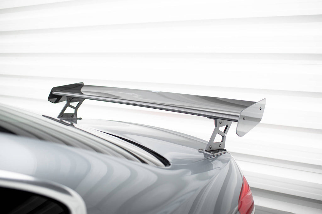 Alettone BMW Serie 3 Coupé E92 M-Pack in Fibra di Carbonio + LED — vista frontale