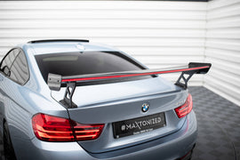 Alettone Maxton Design compatibile con BMW Serie 4 Coupé F32 M-Pack in Fibra di Carbonio + LED — vista d'insieme