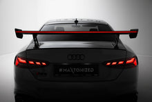 Carica l'immagine nel visualizzatore di Gallery, Alettone V.2 Audi A5 Coupé F5 S-Line in Fibra di Carbonio + LED — vista dall'alto