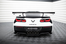 Alettone Chevrolet Corvette C7 Stingray / Grand Sport in Fibra di Carbonio (con montanti interni) — dettaglio del profilo