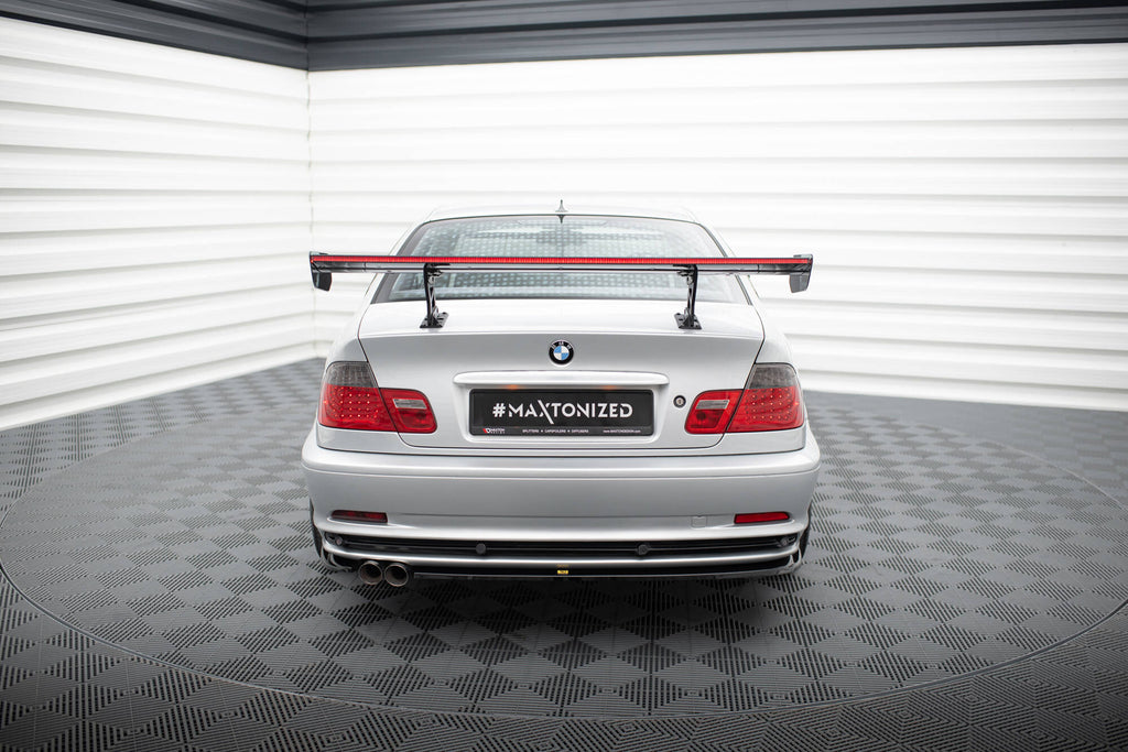 Alettone BMW Serie 3 Coupé E46 in Fibra di Carbonio + LED — vista angolata