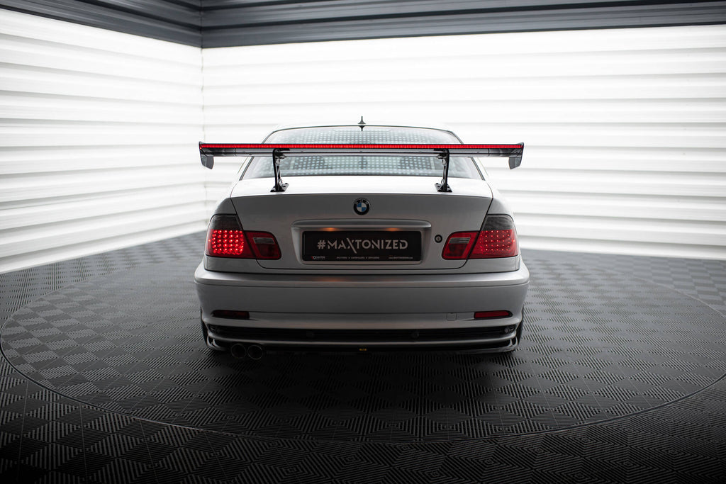 Alettone BMW Serie 3 Coupé E46 in Fibra di Carbonio + LED — vista posteriore