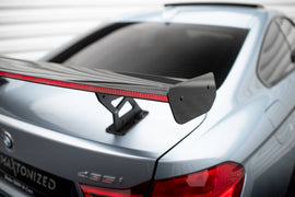 Alettone Maxton Design compatibile con BMW Serie 4 Coupé F32 M-Pack in Fibra di Carbonio + LED (con montanti interni) — dettaglio del profilo